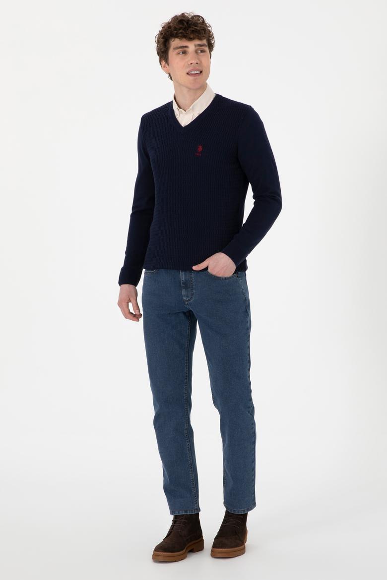 Erkek Lacivert Basic Kazak - 50288879008