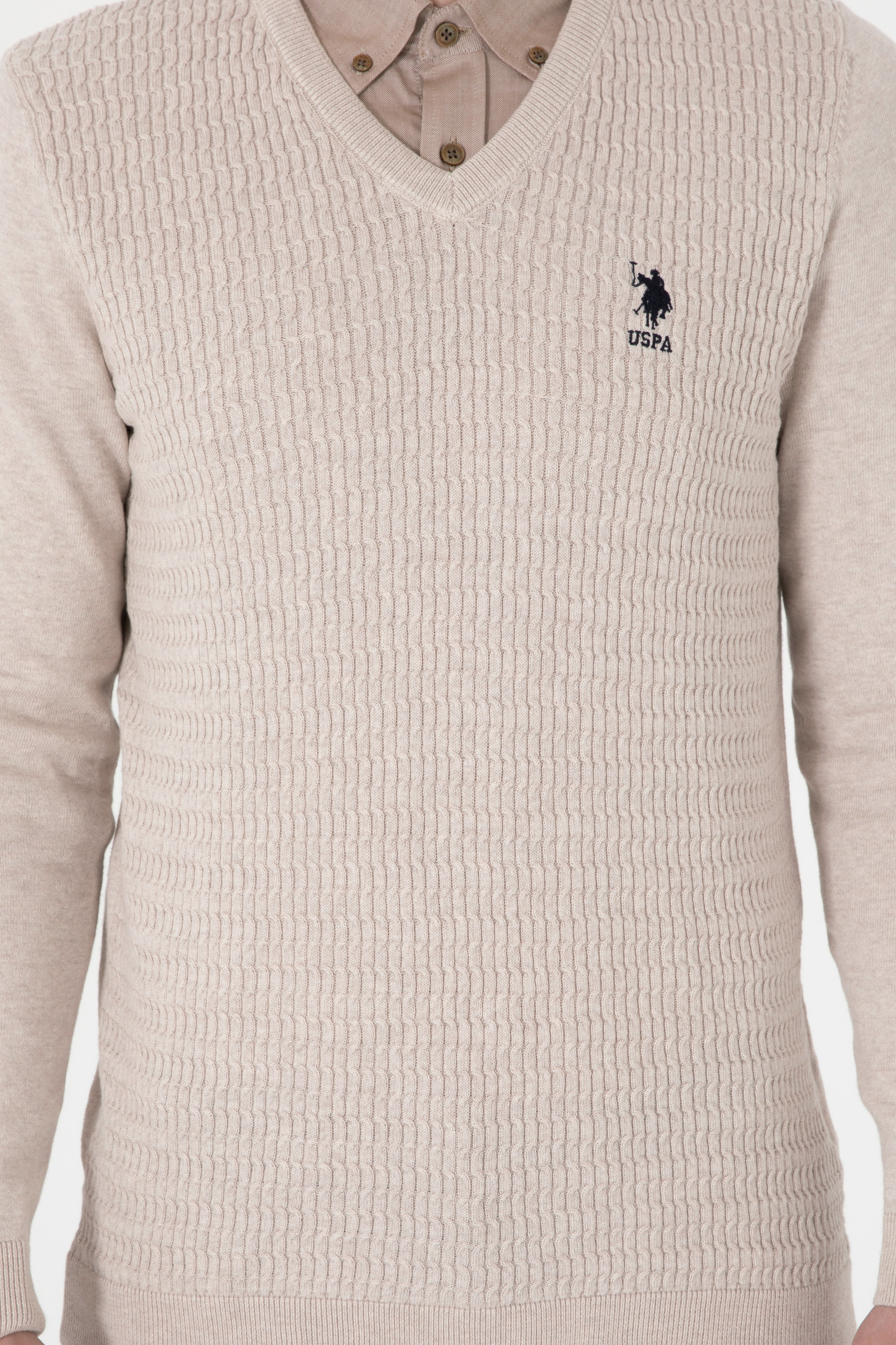 Erkek Taş Melanj Basic Kazak - Image 6