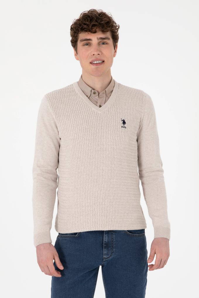 Erkek Taş Melanj Basic Kazak