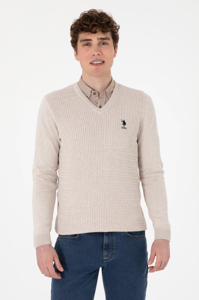 Erkek Taş Melanj Basic Kazak