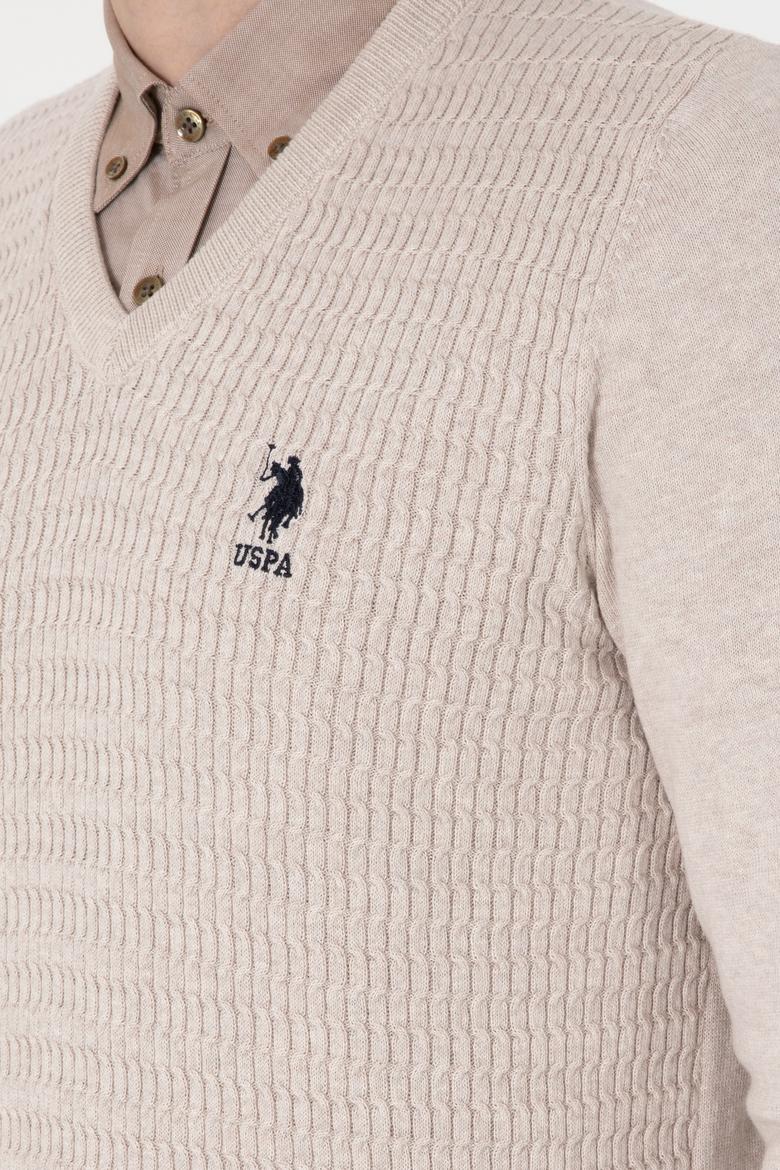 Erkek Taş Melanj Basic Kazak - 50288879037