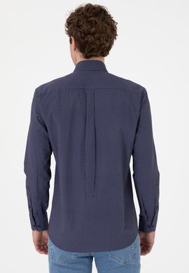 Erkek Lacivert Uzun Kollu Gömlek - 50282851016