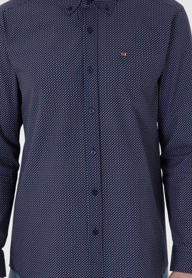 Erkek Lacivert Uzun Kollu Gömlek - 50282851016