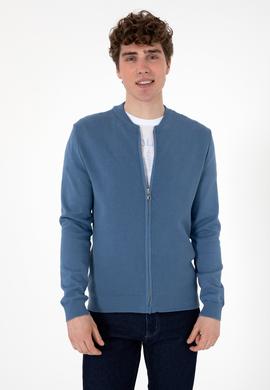 Erkek Saks Basic Triko Hırka - 50288870012