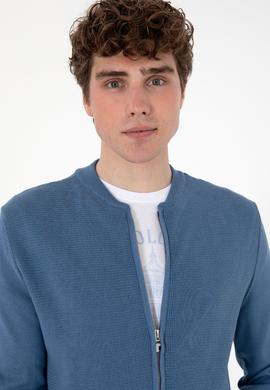 Erkek Saks Basic Triko Hırka - 50288870012