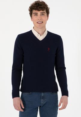 Erkek Lacivert Basic Kazak - 50288879008