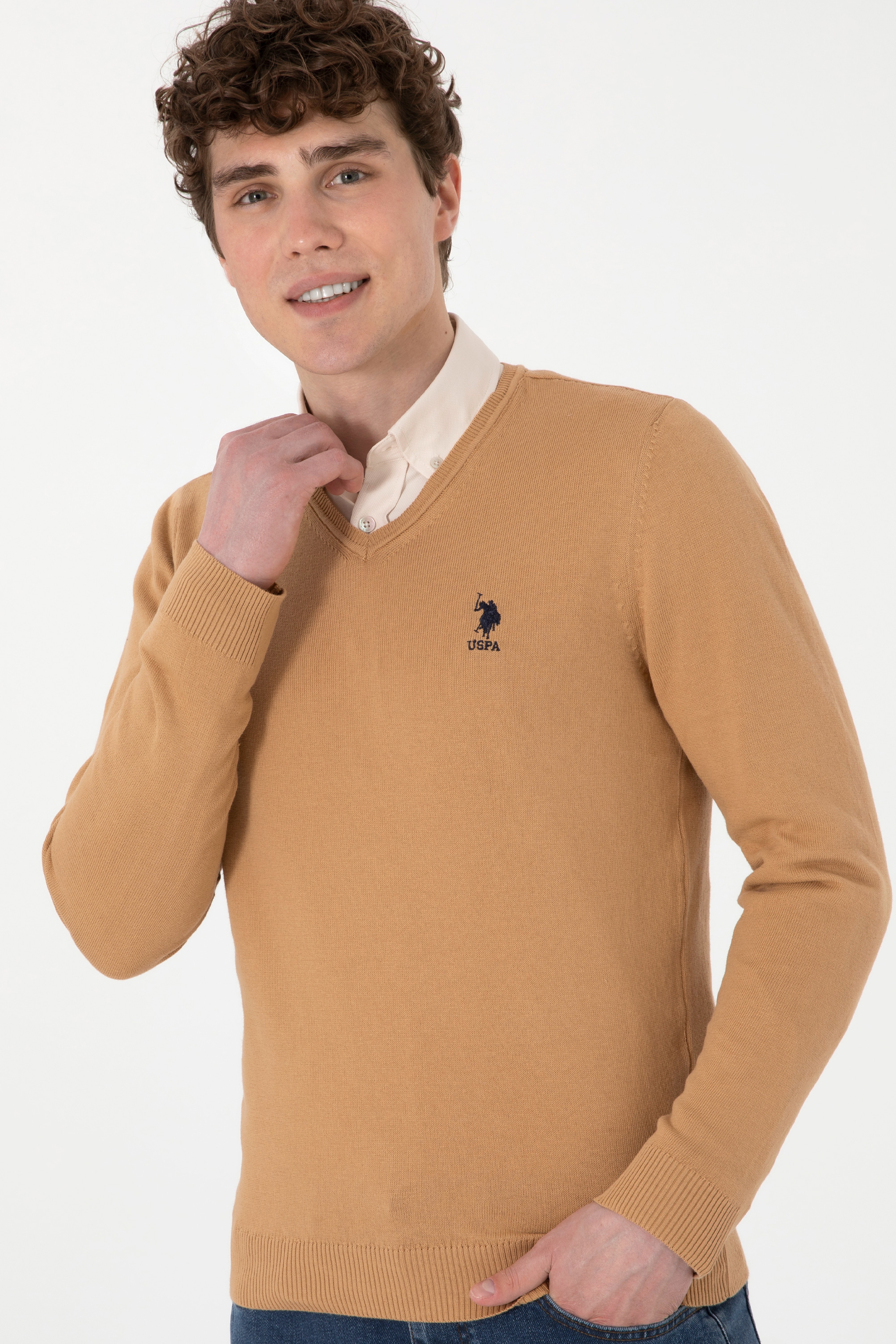 Erkek Camel Basic Kazak - Image 3