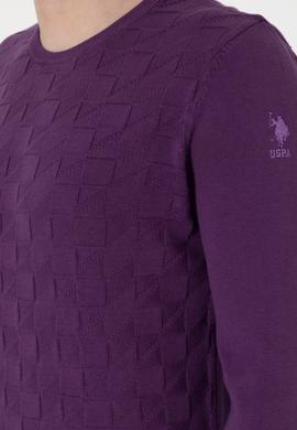 Erkek Mor Basic Kazak - 50288882051