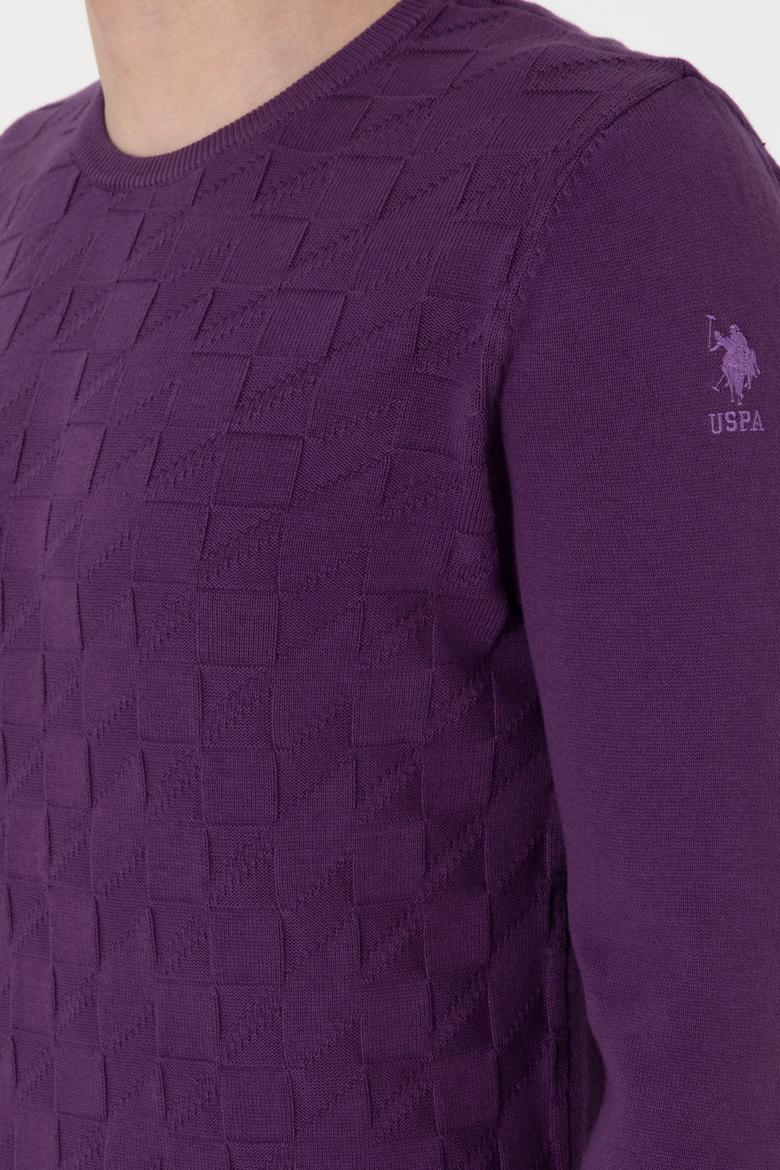 Erkek Mor Basic Kazak - 50288882051