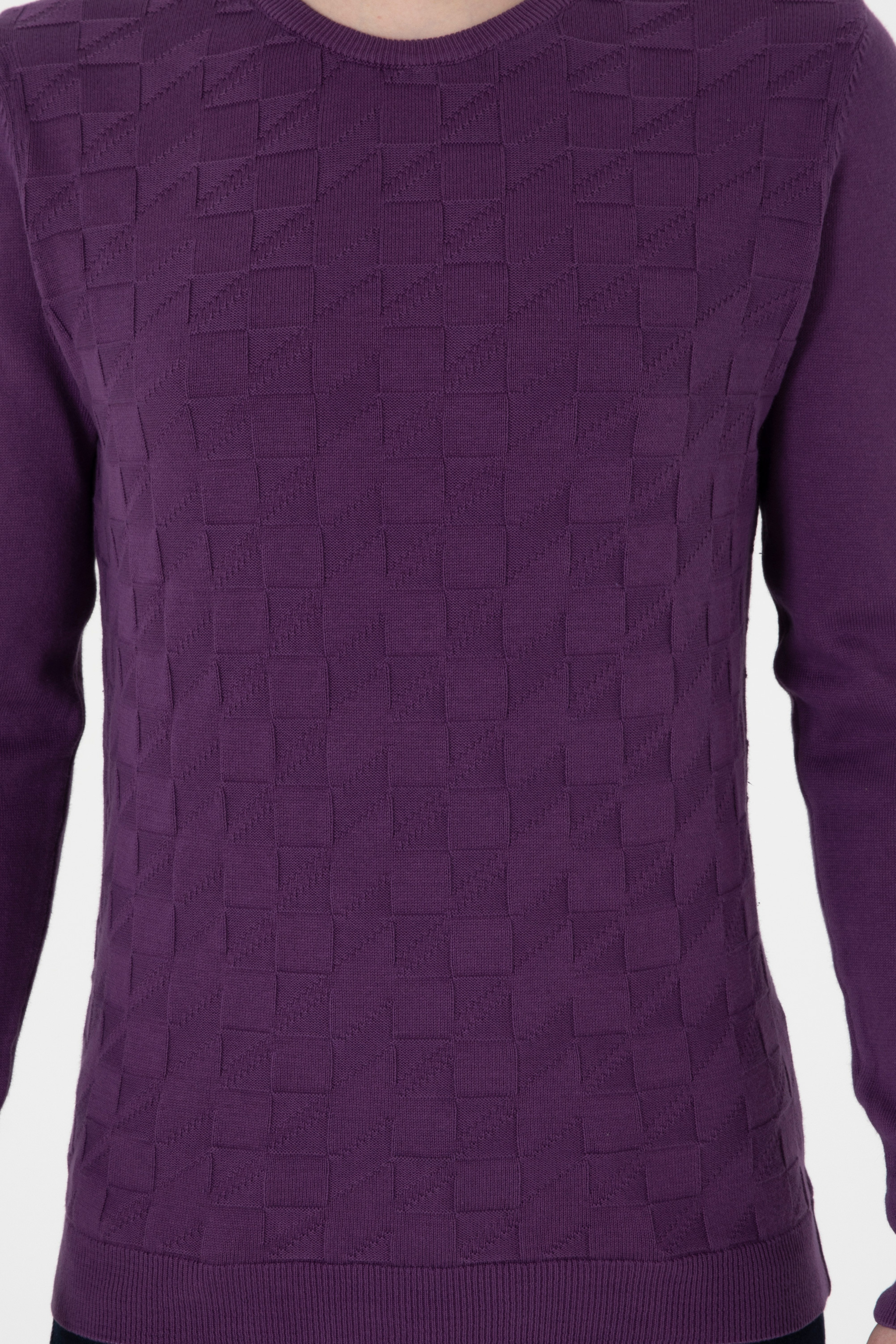 Erkek Mor Basic Kazak - Image 6