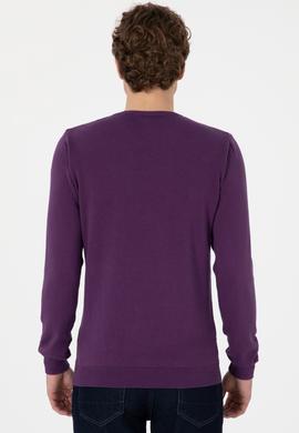 Erkek Mor Basic Kazak - 50288882051