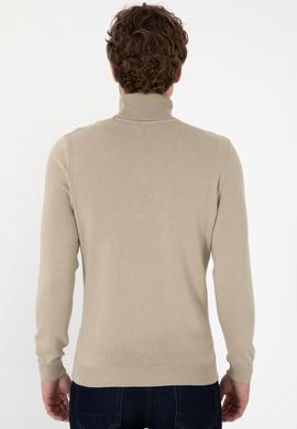 Erkek Haki Melanj Basic Kazak - 50288884027