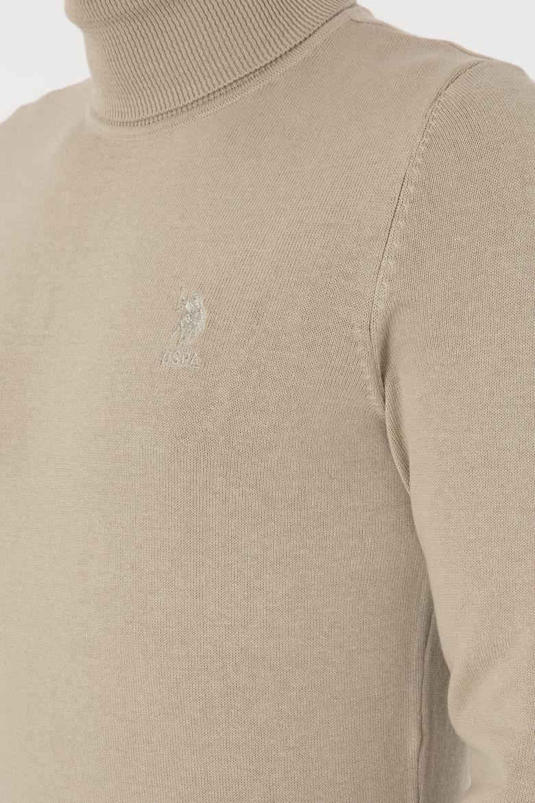 Erkek Haki Melanj Basic Kazak - 50288884027