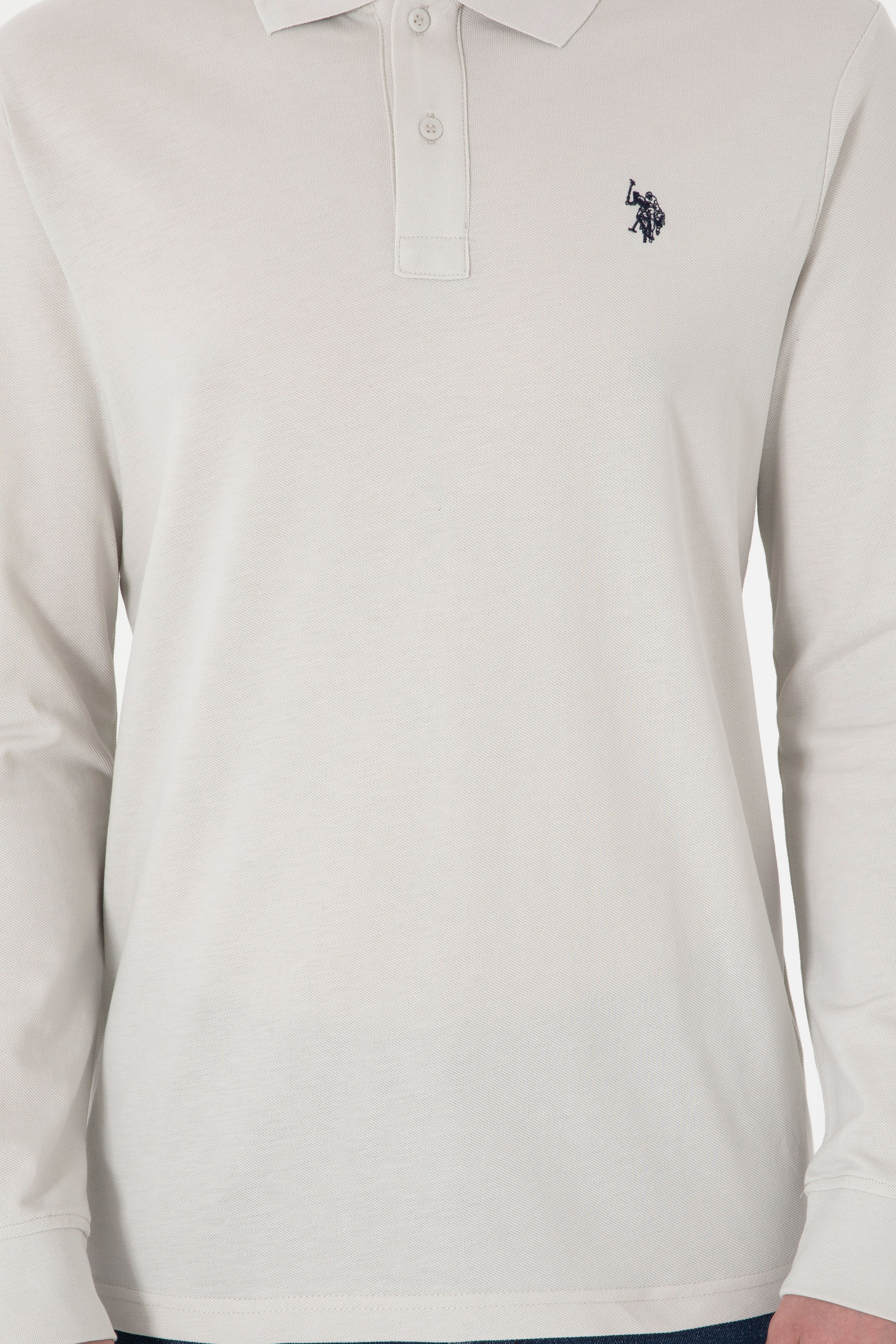 Erkek Açık Gri Basic Sweatshirt - Image 6
