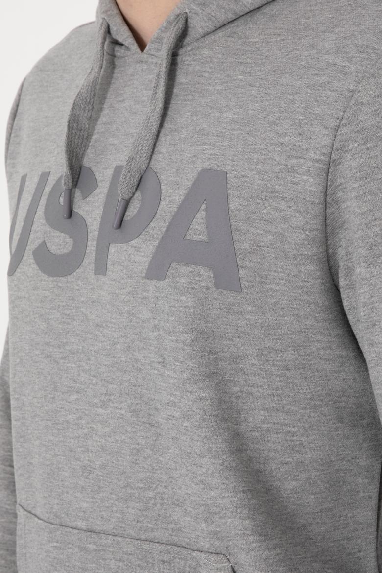 Erkek Gri Melanj Basic Sweatshirt - 50289056016