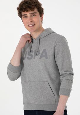 Erkek Gri Melanj Basic Sweatshirt - 50289056016