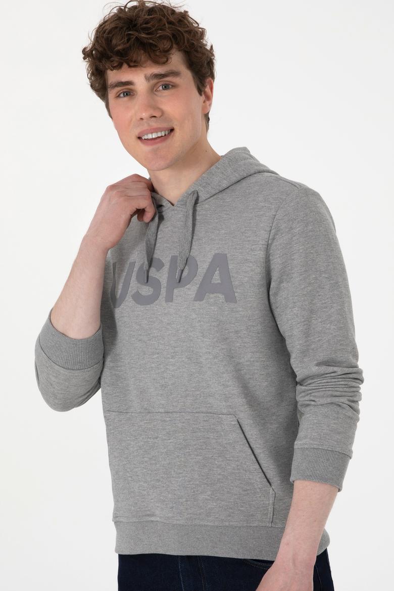 Erkek Gri Melanj Basic Sweatshirt - 50289056016