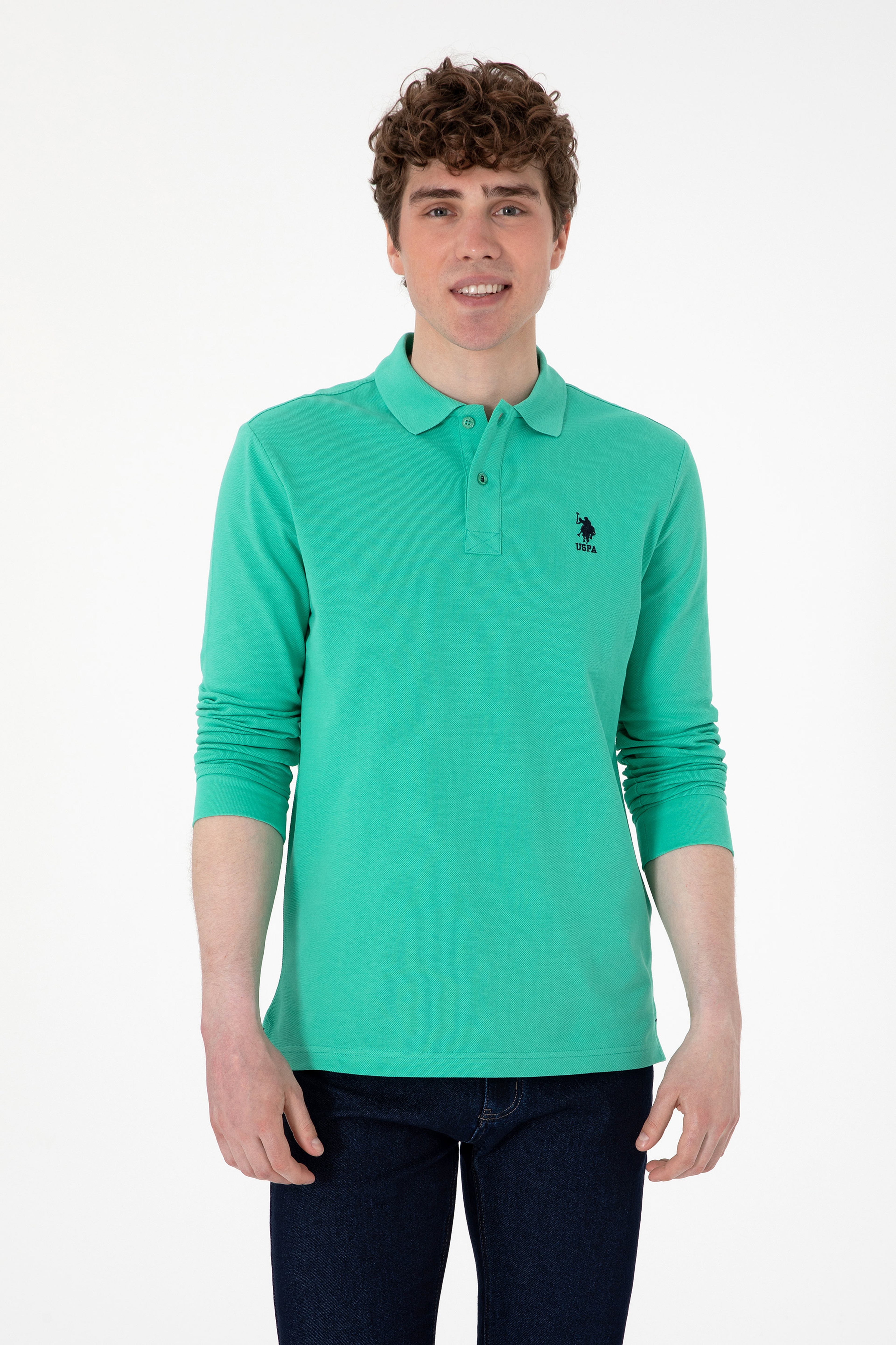Erkek Mint Basic Sweatshirt - Image 1
