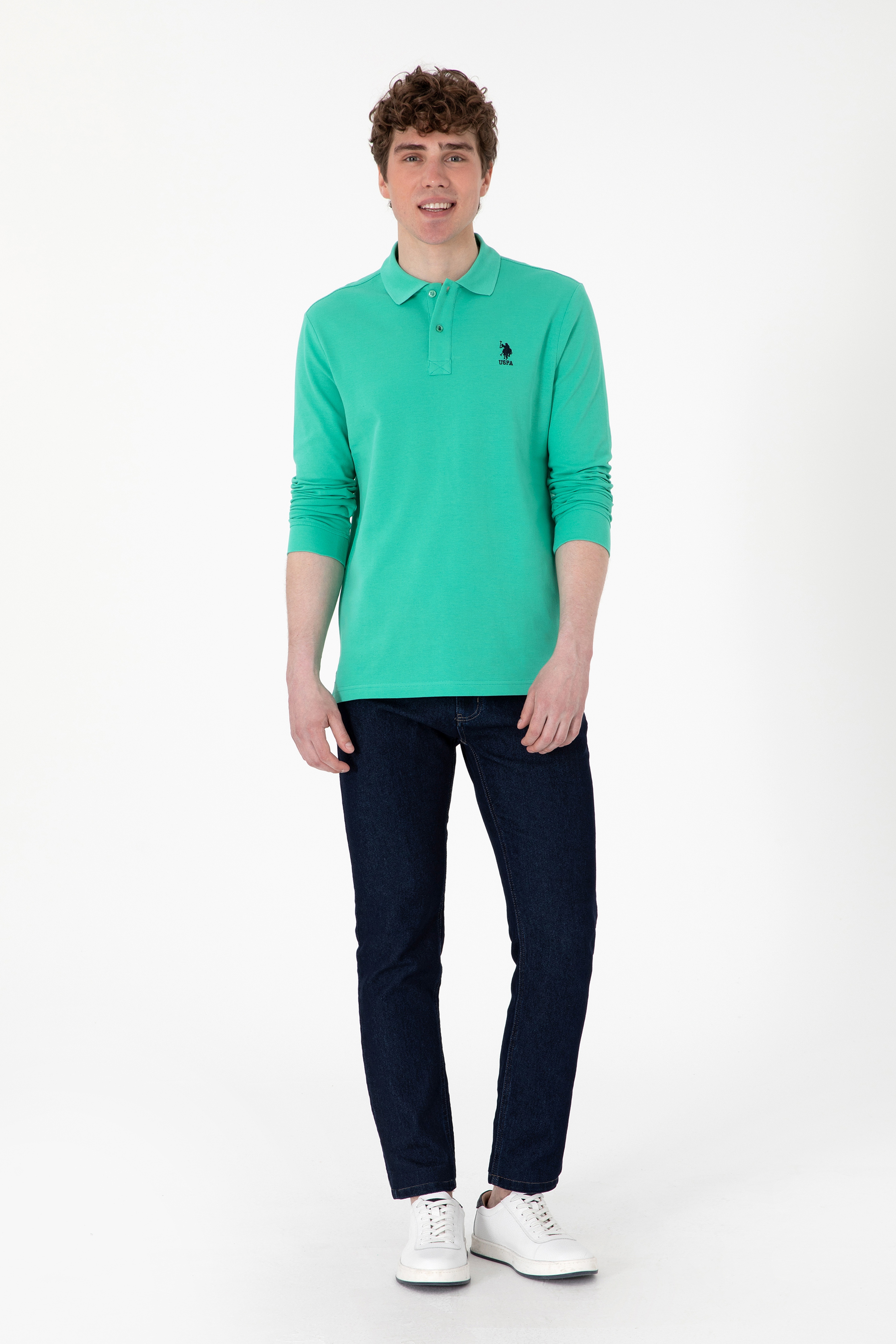 Erkek Mint Basic Sweatshirt - Image 4