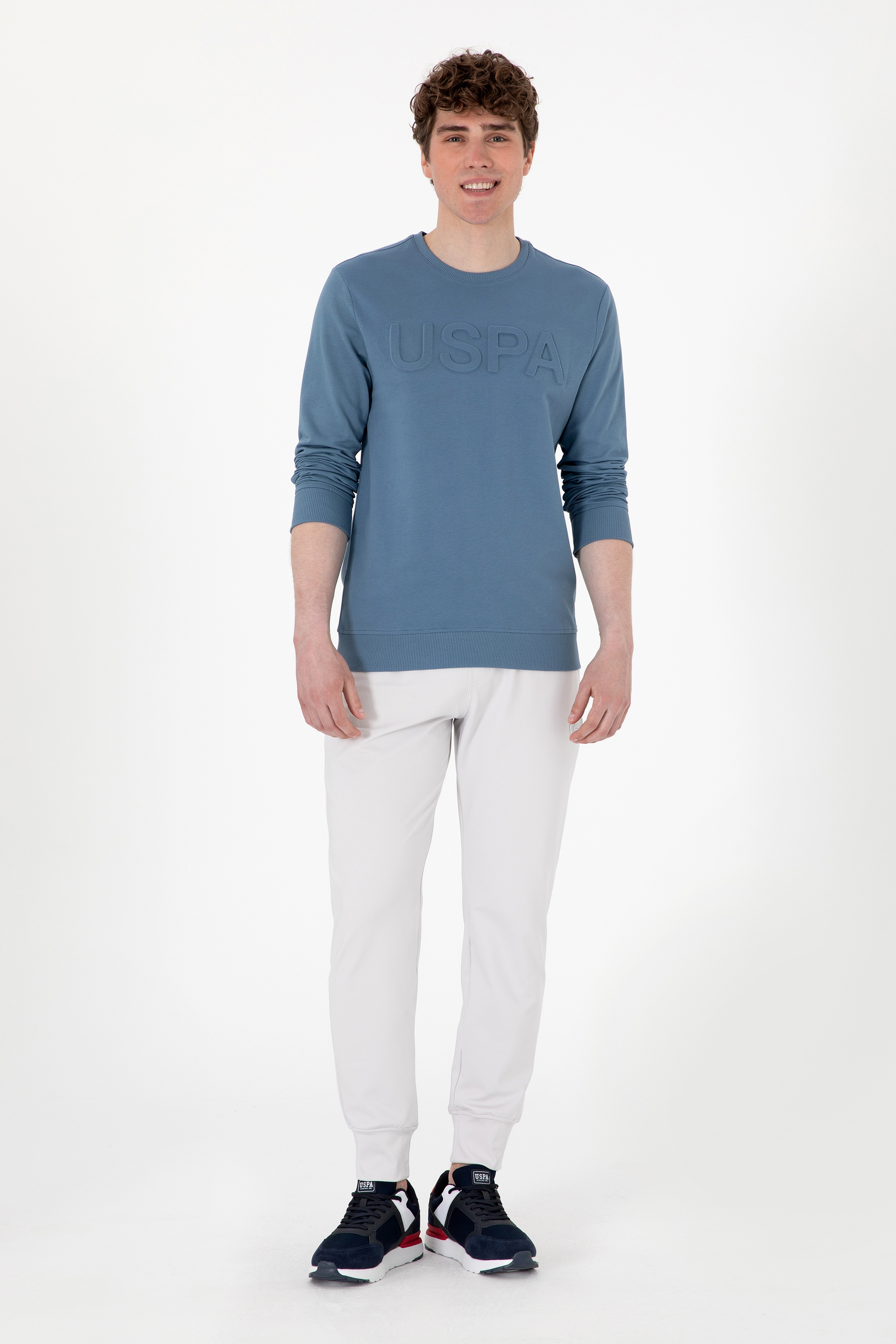 Erkek Saks Basic Sweatshirt - Image 4