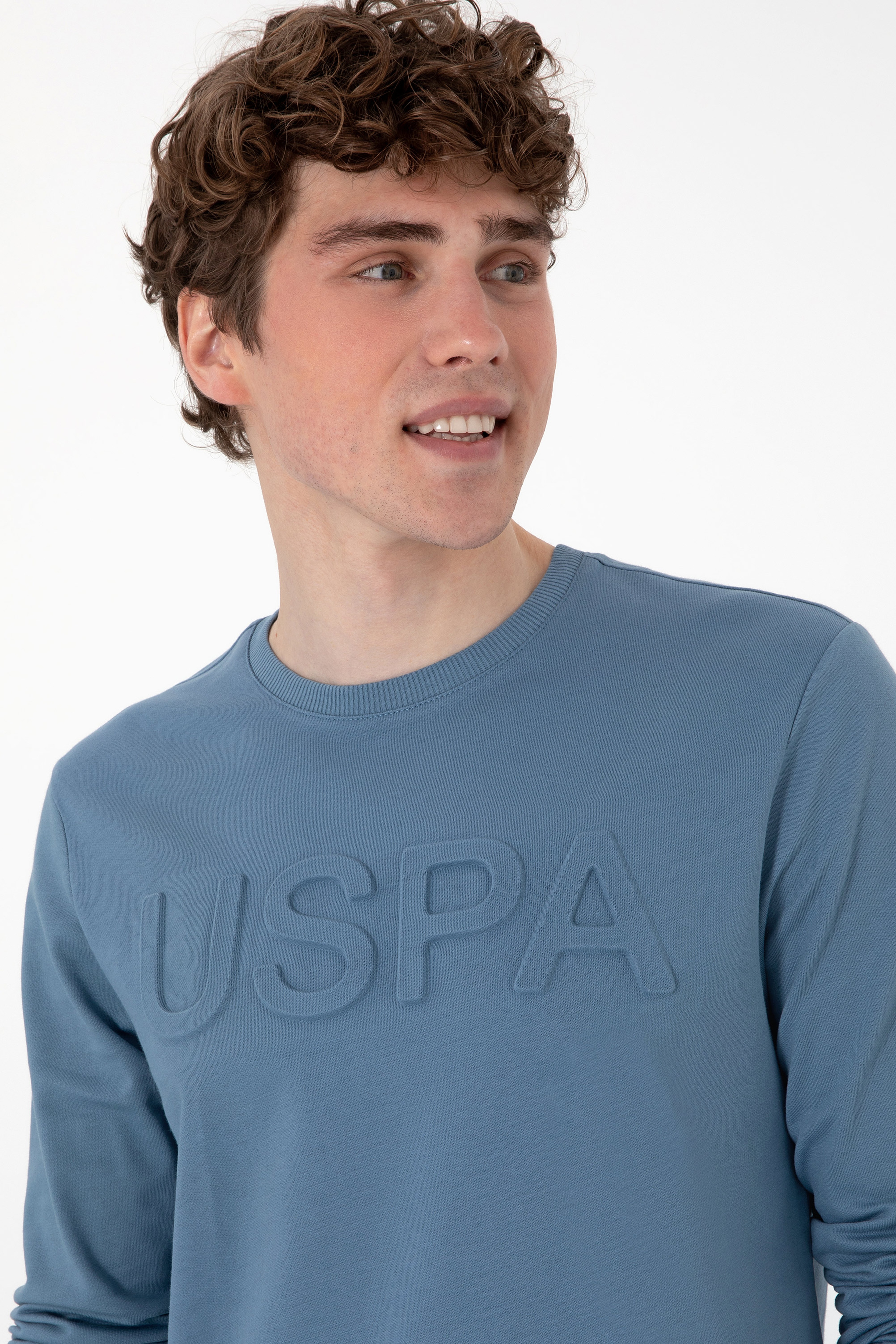 Erkek Saks Basic Sweatshirt