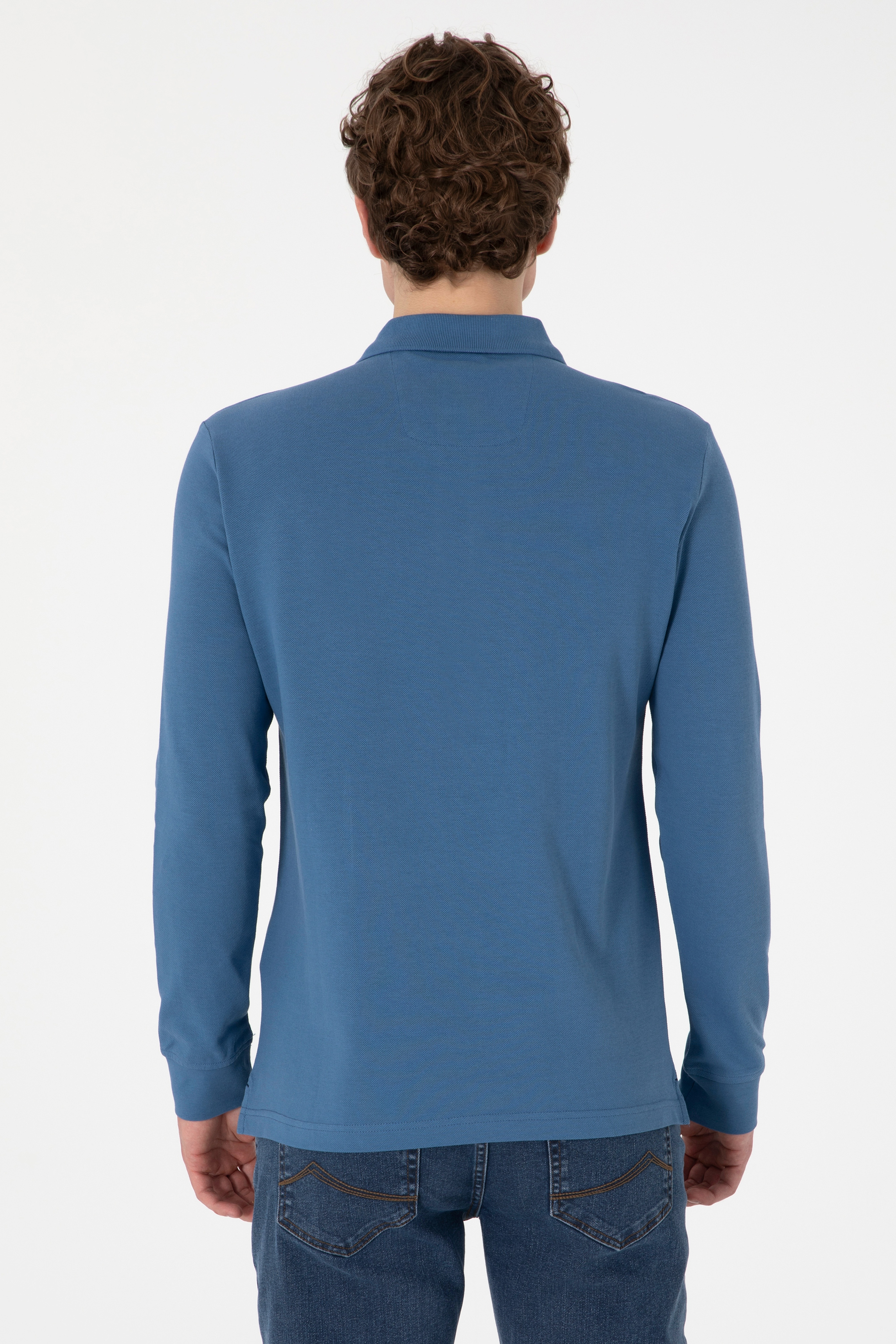 Erkek Saks Basic Sweatshirt - Image 5