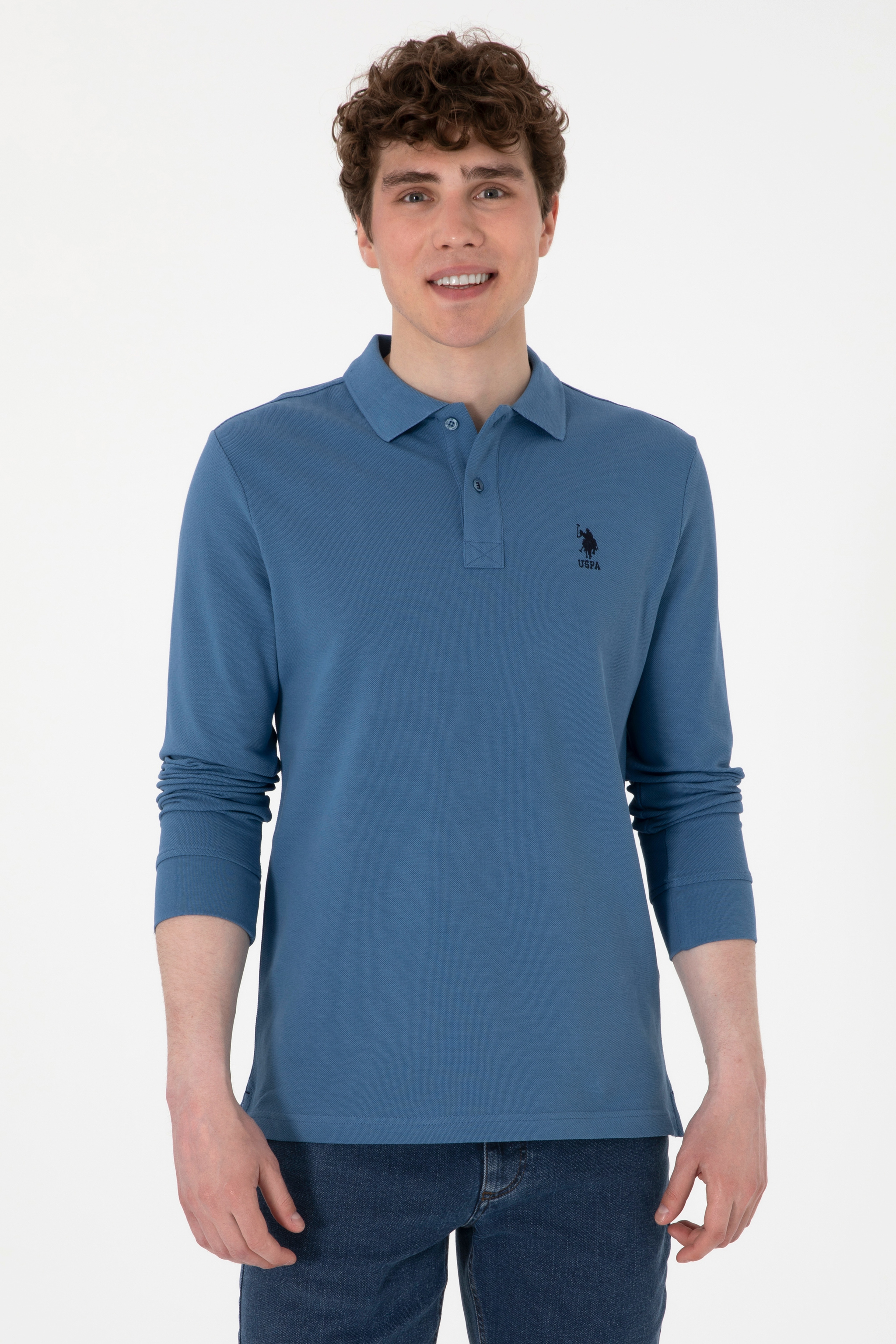 Erkek Saks Basic Sweatshirt - Image 1