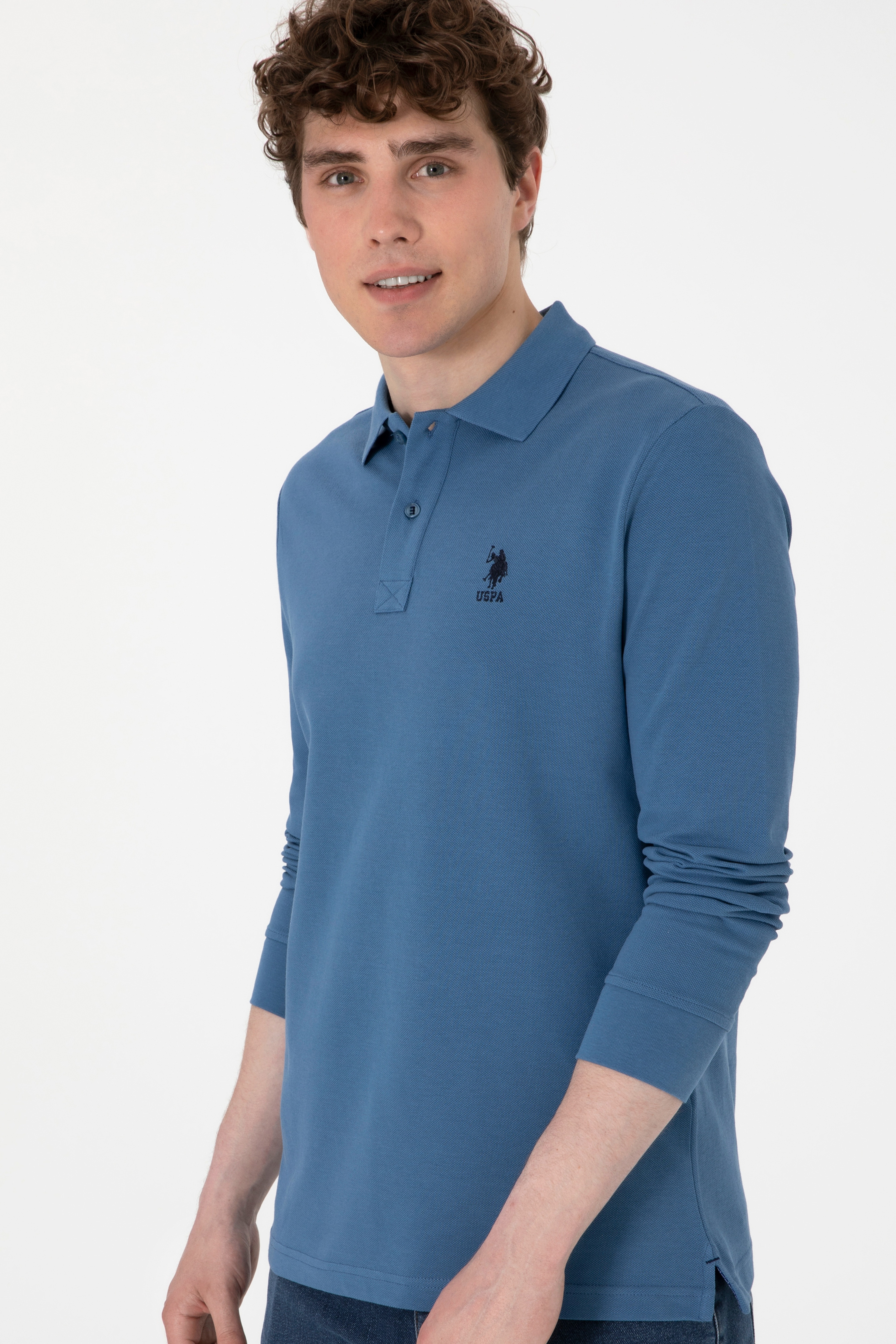 Erkek Saks Basic Sweatshirt - Image 3