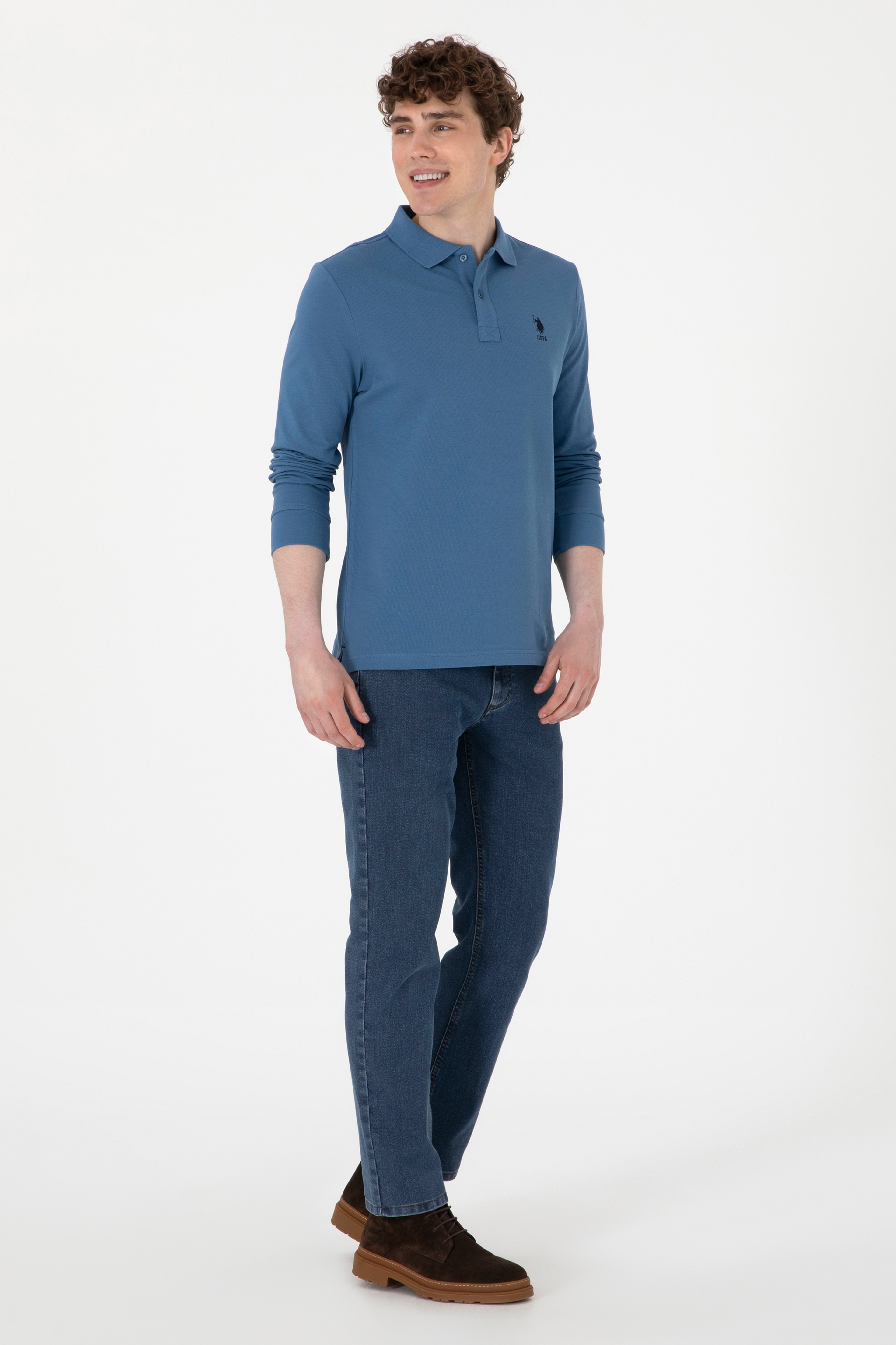 Erkek Saks Basic Sweatshirt - Image 4