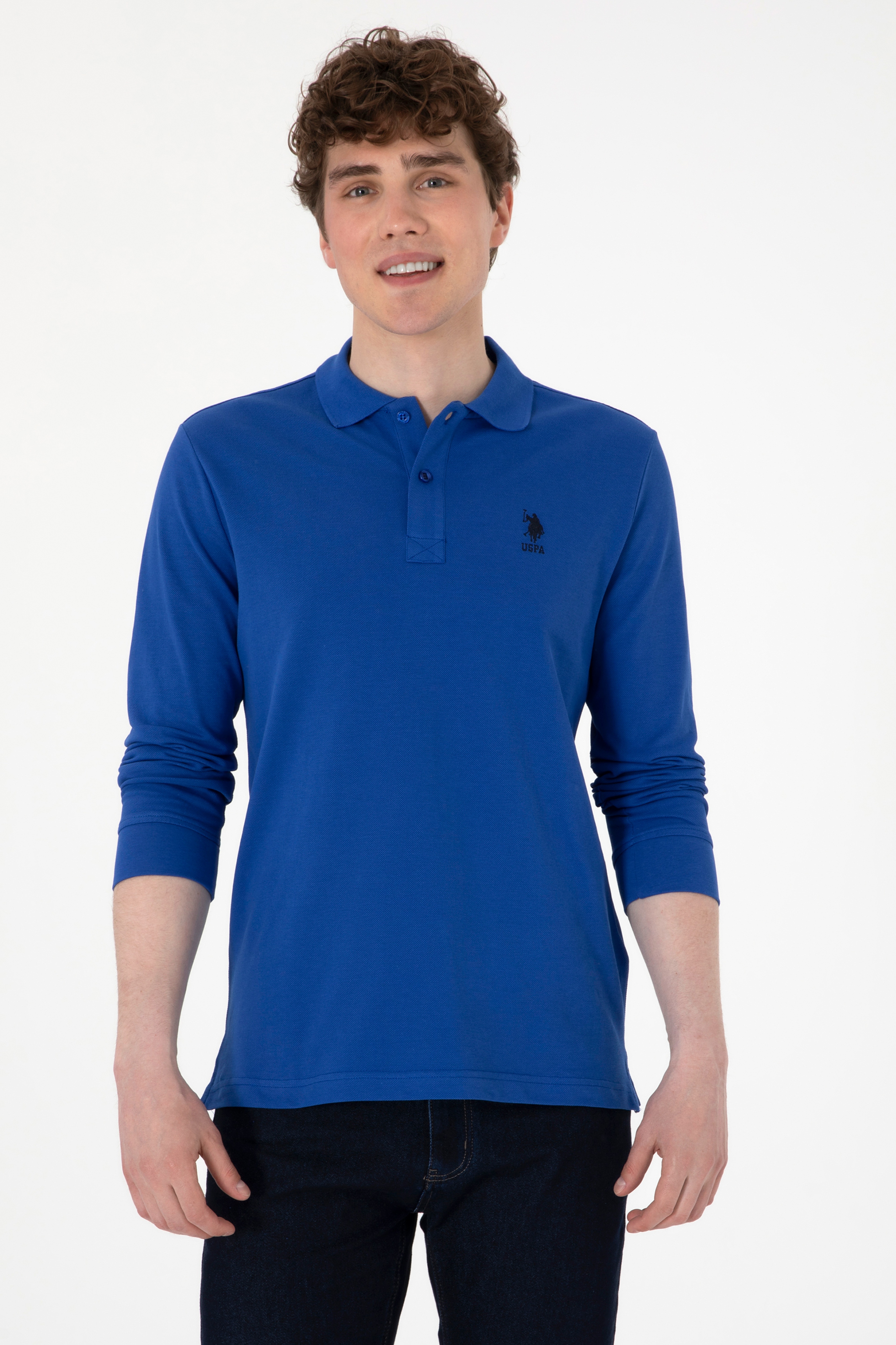 Erkek Saks Basic Sweatshirt - Image 1