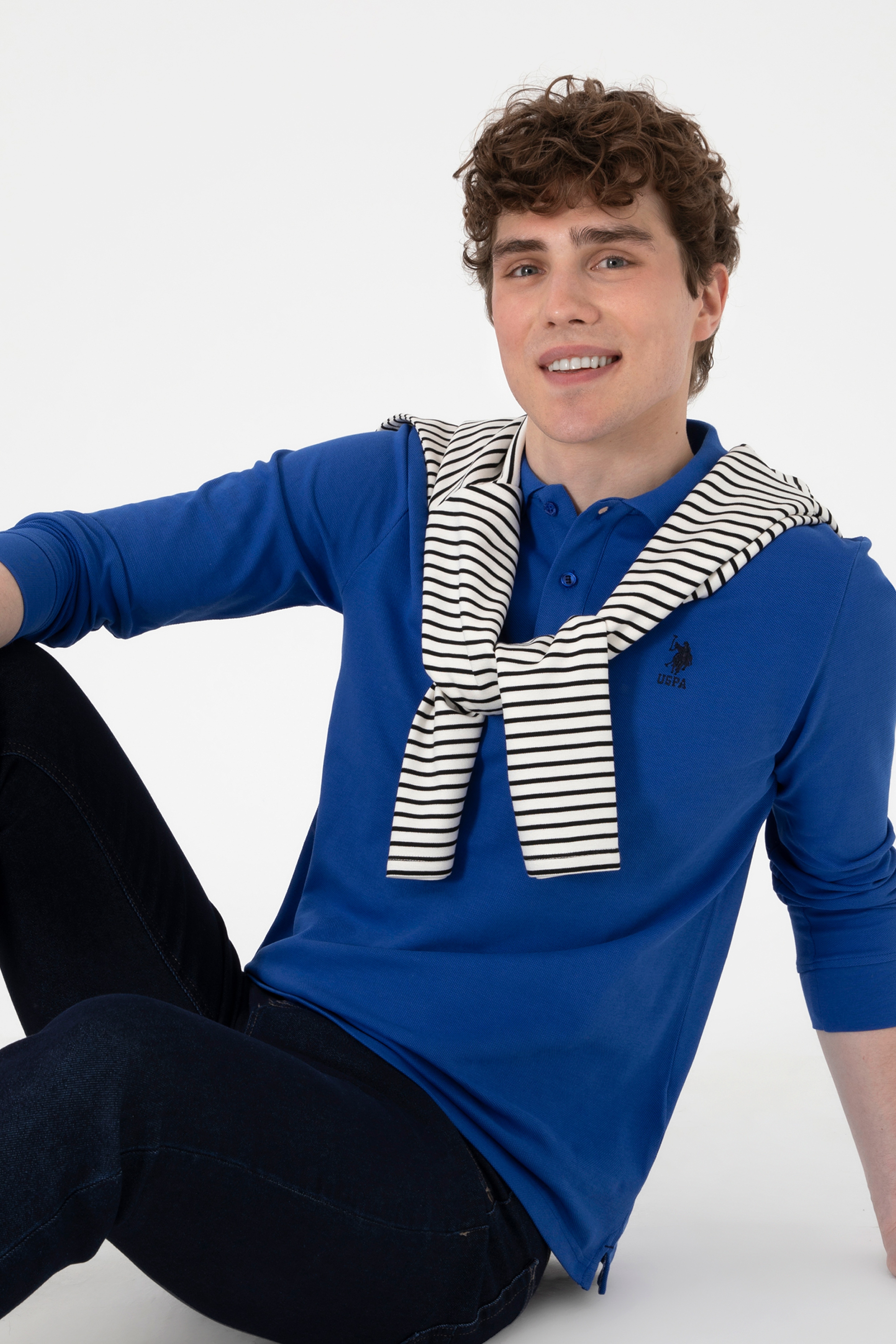 Erkek Saks Basic Sweatshirt - Image 4