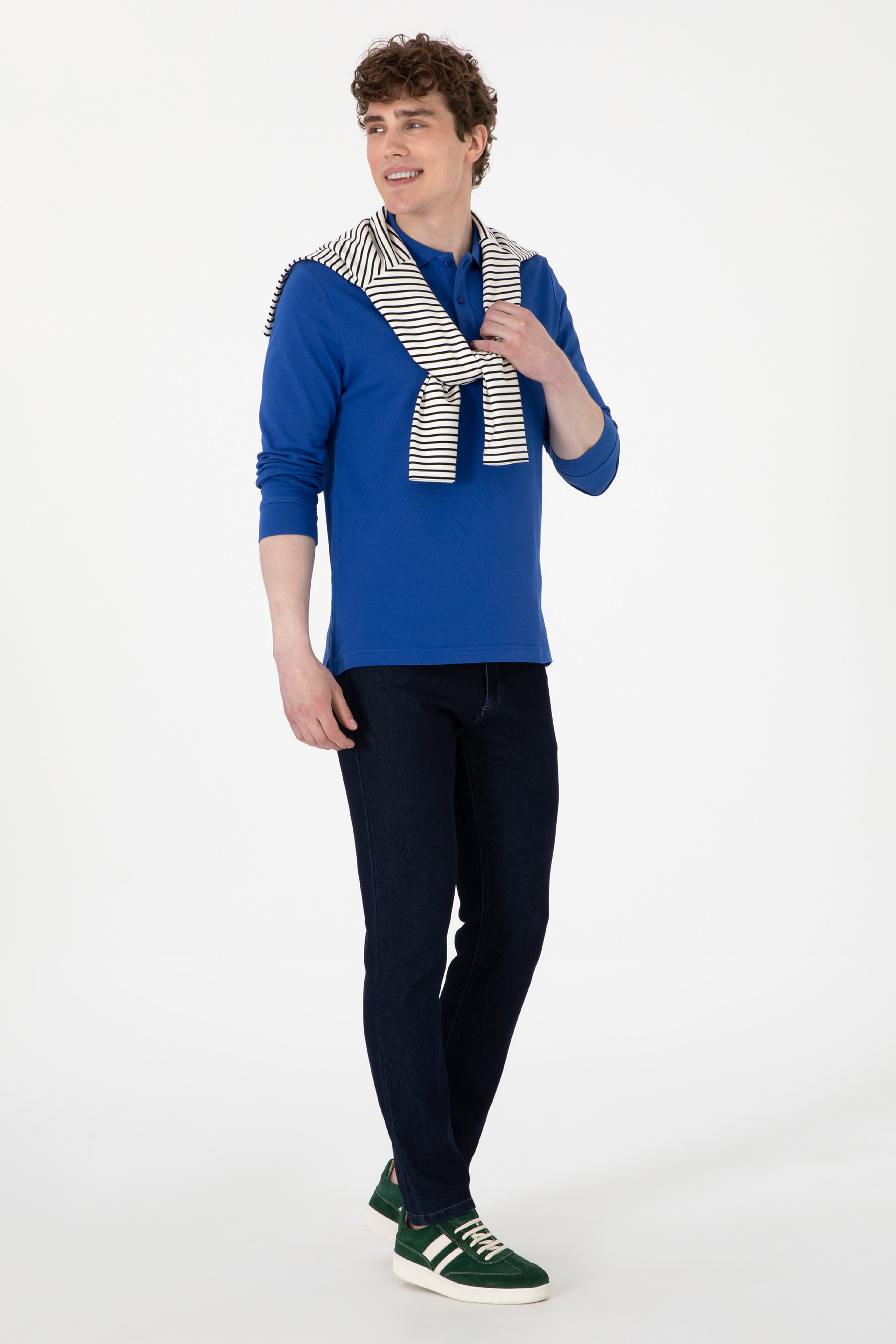 Erkek Saks Basic Sweatshirt - Image 6