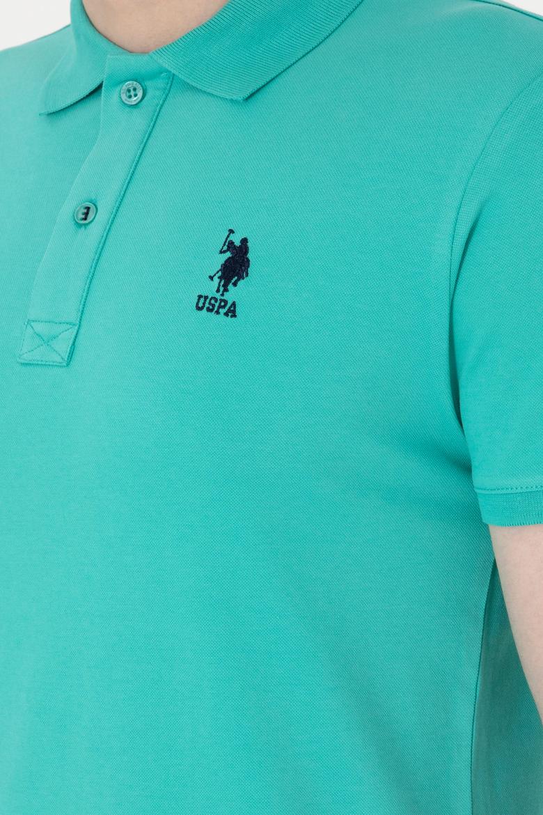 Erkek Slim Fit Polo Yaka Mint Basic Tişört - 50298011061