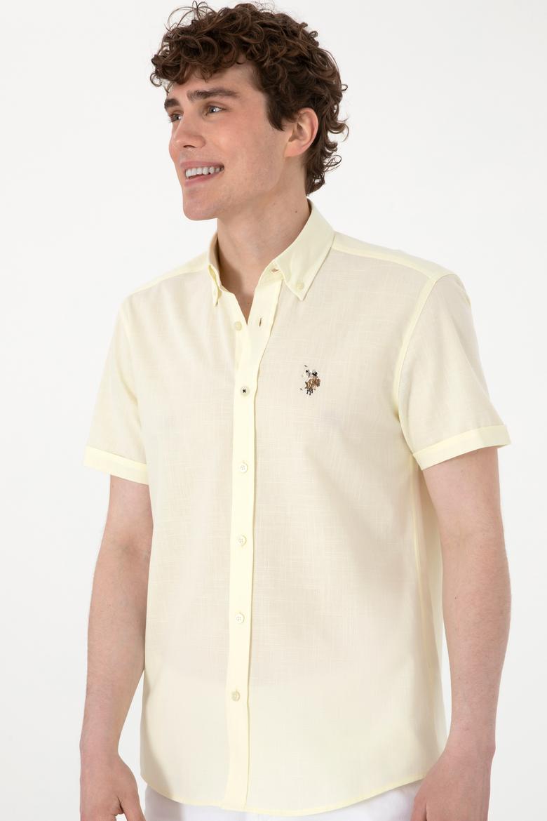 Erkek Limon Kısa Kollu Gömlek - 50298007094