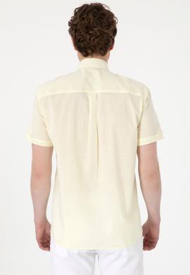 Erkek Limon Kısa Kollu Gömlek - 50298007094