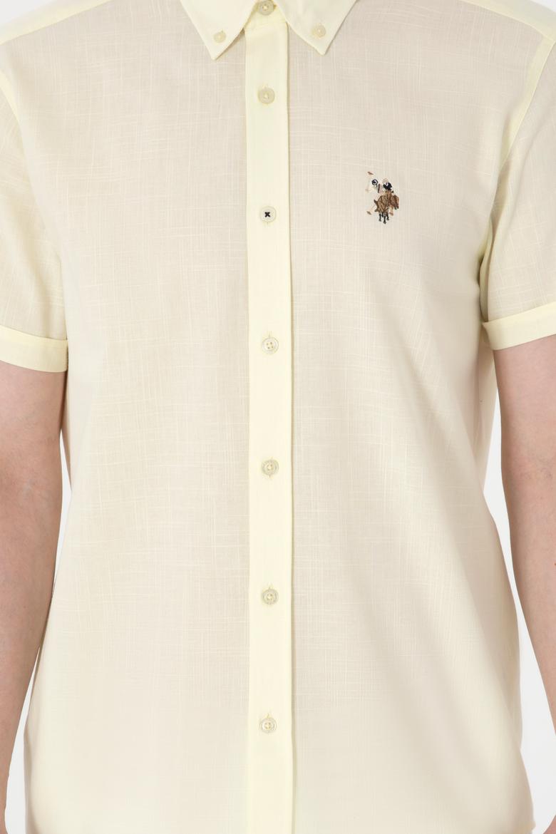 Erkek Limon Kısa Kollu Gömlek - 50298007094