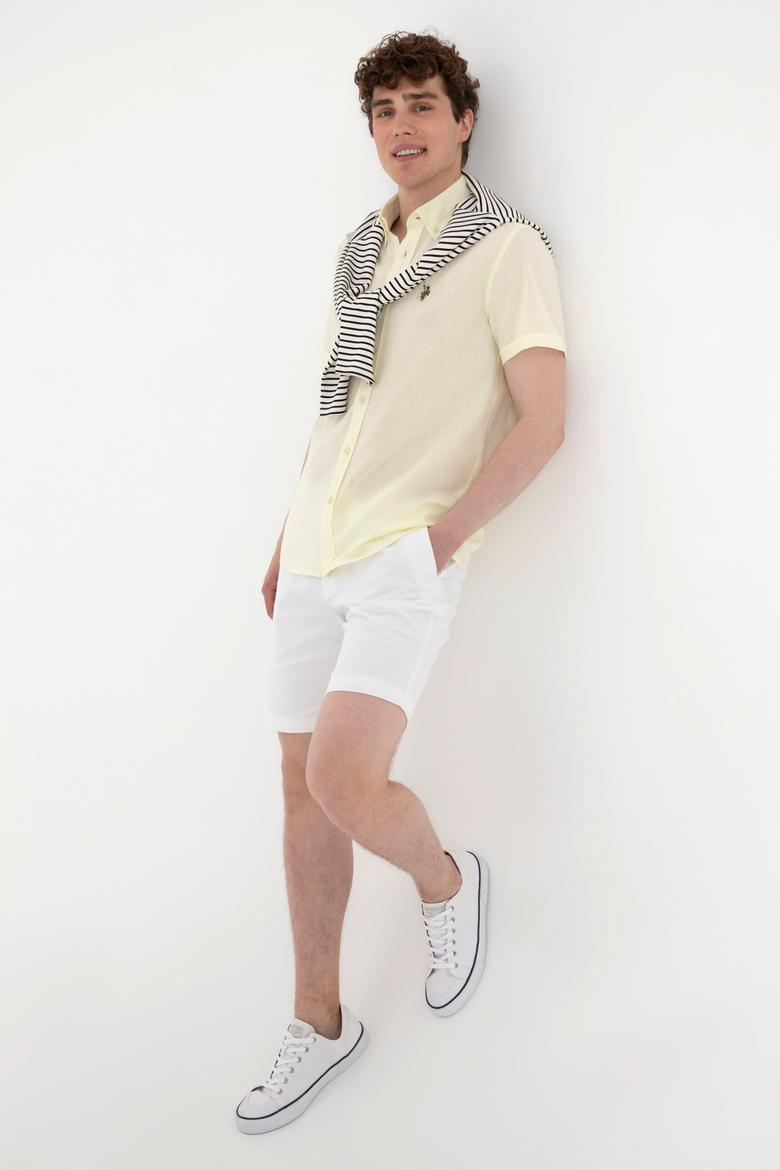 Erkek Limon Kısa Kollu Gömlek - 50298007094