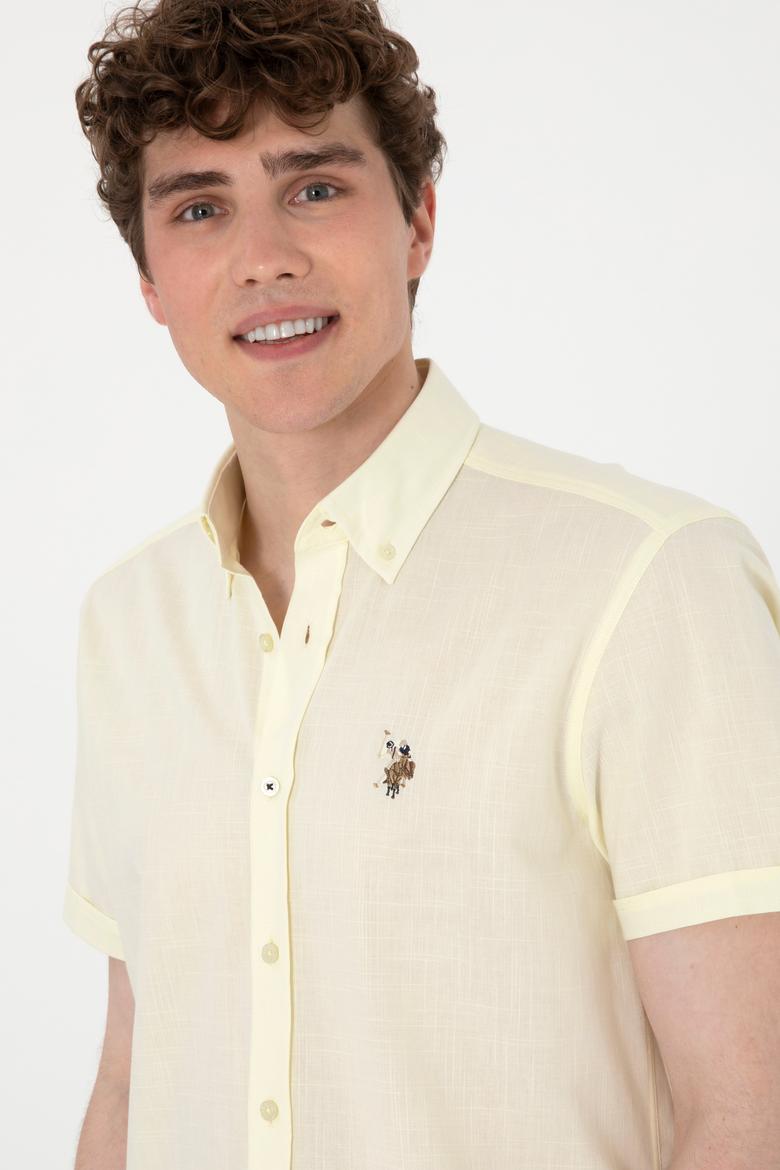 Erkek Limon Kısa Kollu Gömlek - 50298007094