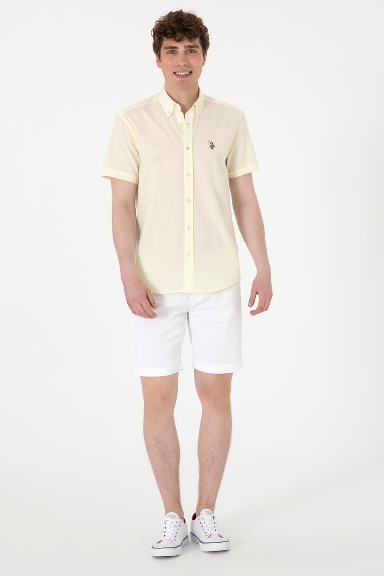 Erkek Limon Kısa Kollu Gömlek - 50298007094