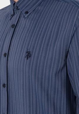 Erkek Lacivert Uzun Kollu Gömlek - 50299614008