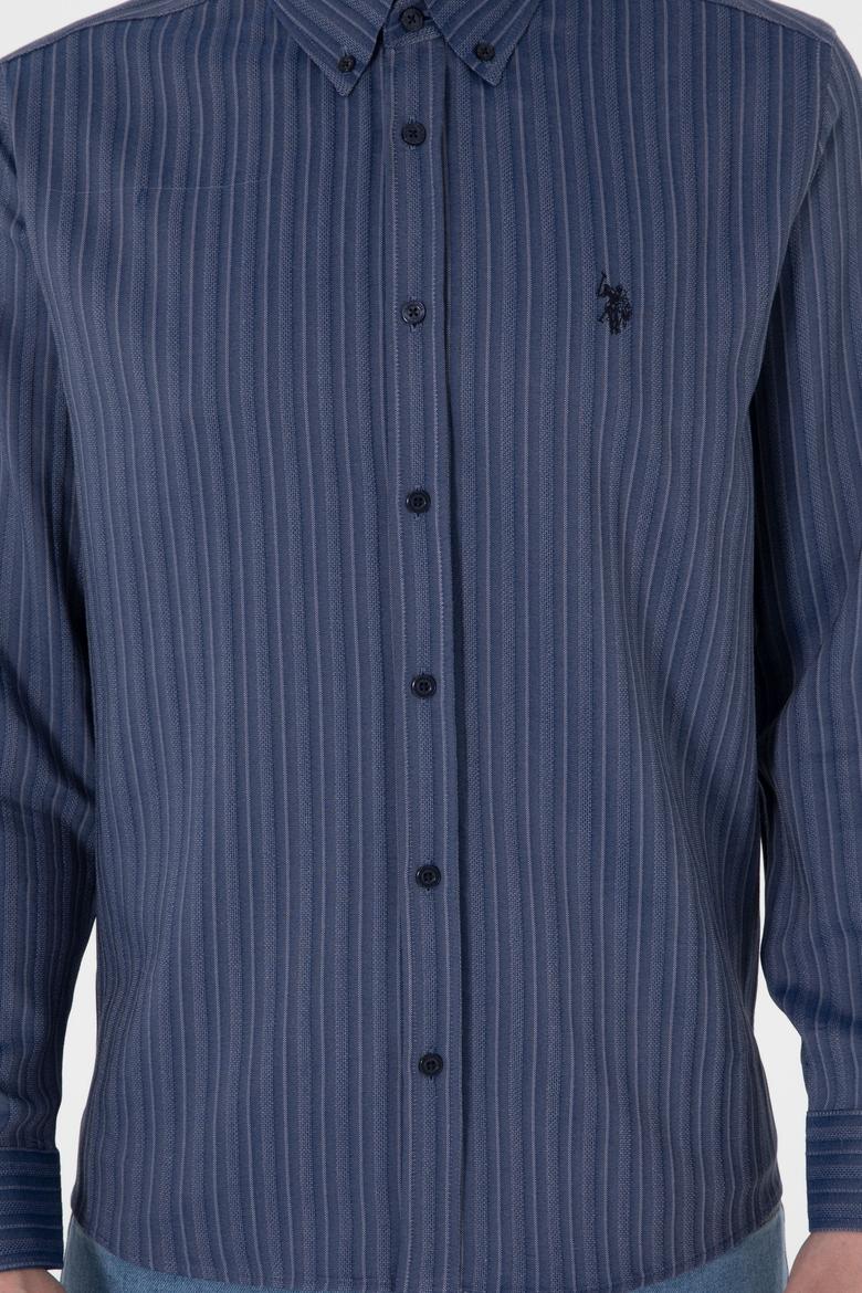 Erkek Lacivert Uzun Kollu Gömlek - 50299614008