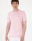 Erkek Regular Fit Bisiklet Yaka Açık Pembe Basic Tişört