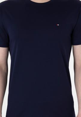 Erkek Regular Fit Bisiklet Yaka Lacivert Basic Tişört - 50297999027