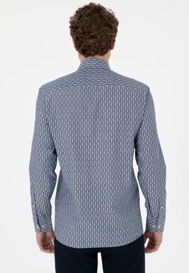 Erkek Açık Lacivert Uzun Kollu Gömlek - 50300454007