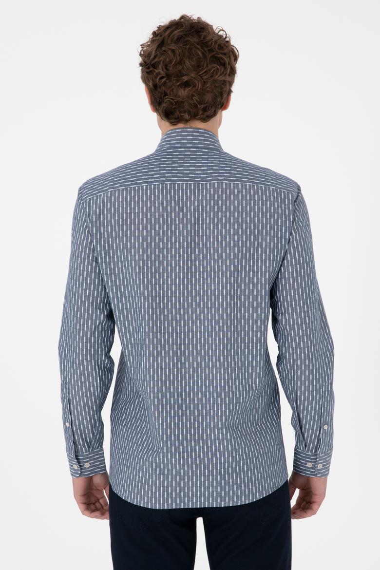 Erkek Açık Lacivert Uzun Kollu Gömlek - 50300454007