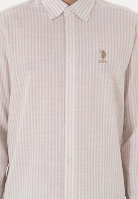 Erkek Çizgili Taş Gömlek - 50306310017