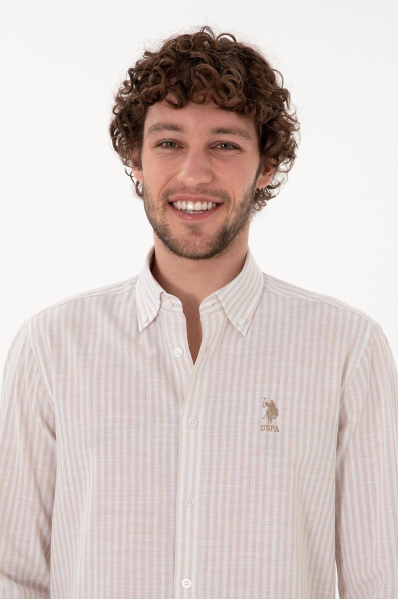 Erkek Çizgili Taş Gömlek