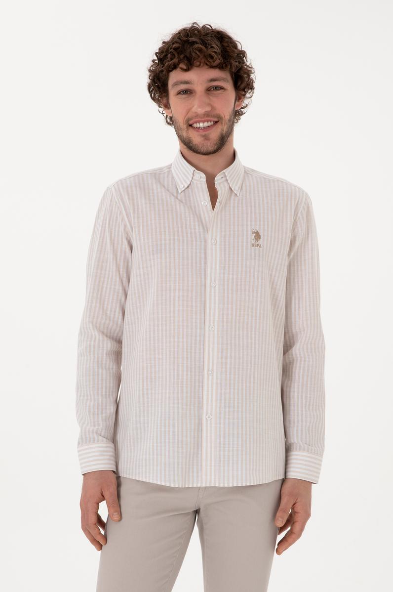 Erkek Çizgili Taş Gömlek
