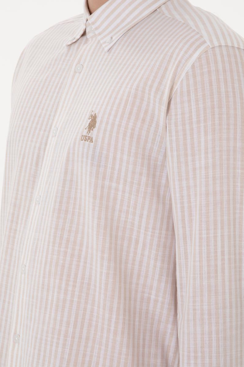 Erkek Çizgili Taş Gömlek