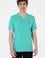 Erkek Regular Fit V Yaka Mint Basic Tişört